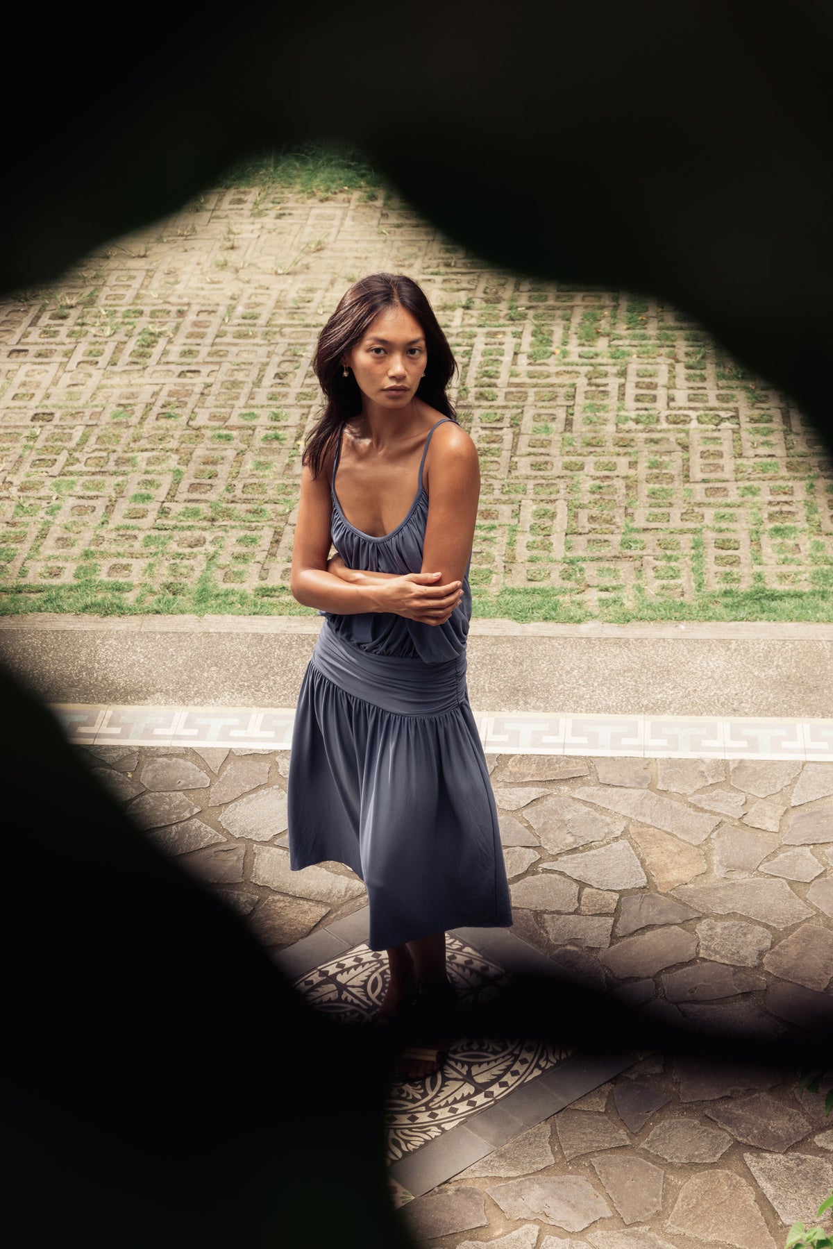 Sora Dress Steel Blue