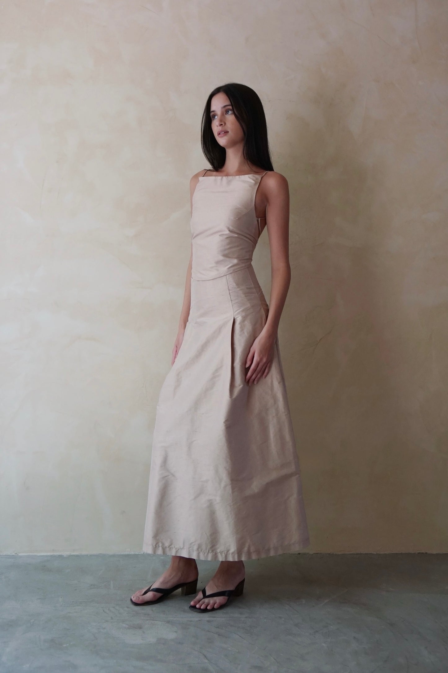 Billow Skirt Raw Antique Rose