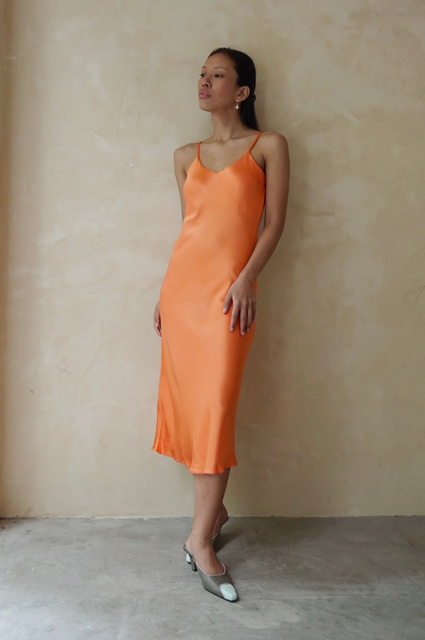 Sena Slip Dress Papaya