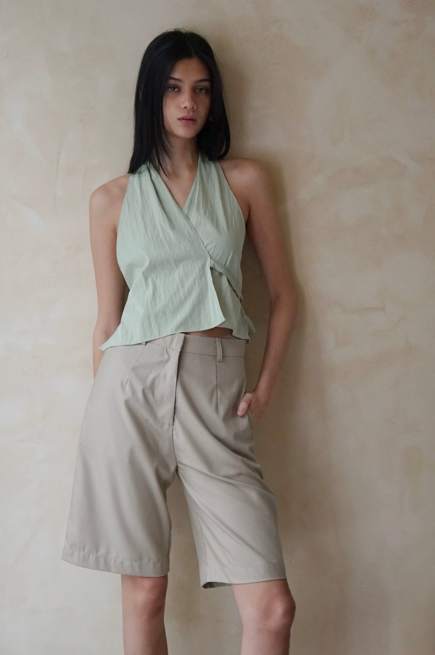 Longline Shorts Latte