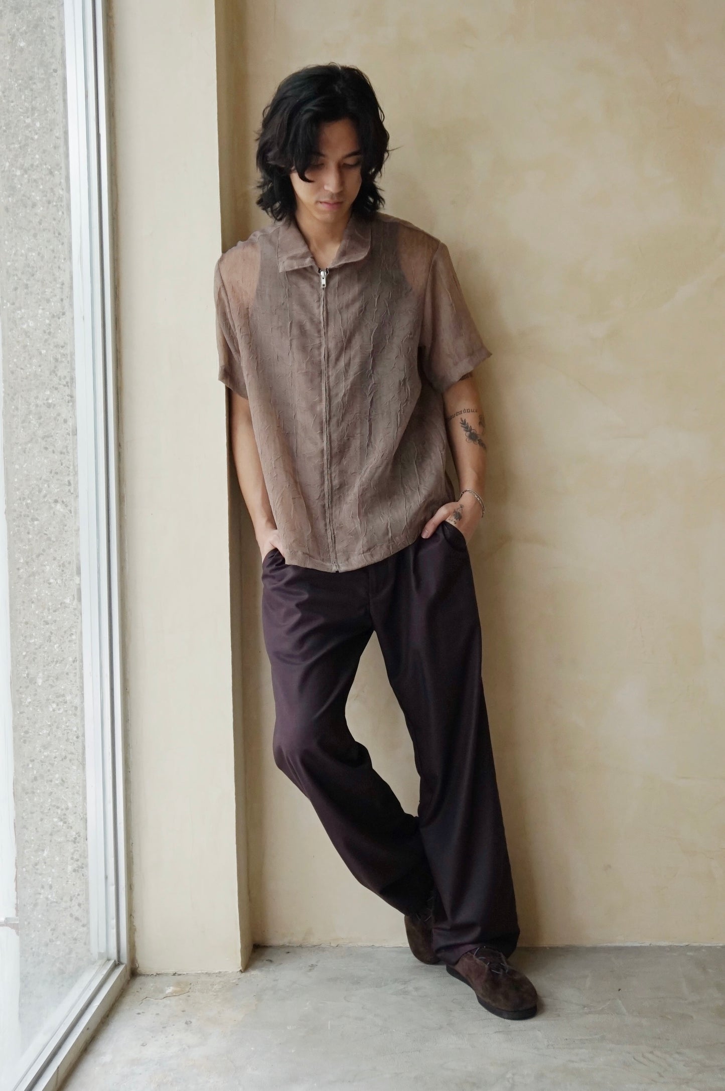 Remi Unisex Pants Eggplant (Pre-order)