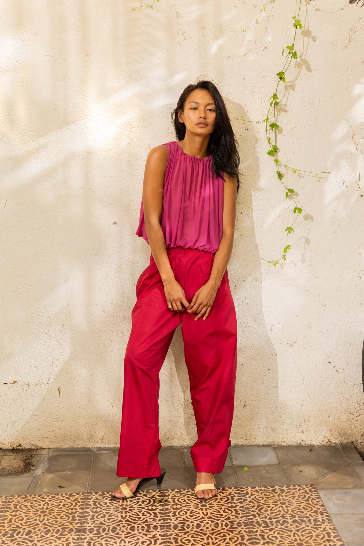 Cyanea Halter Top Magenta