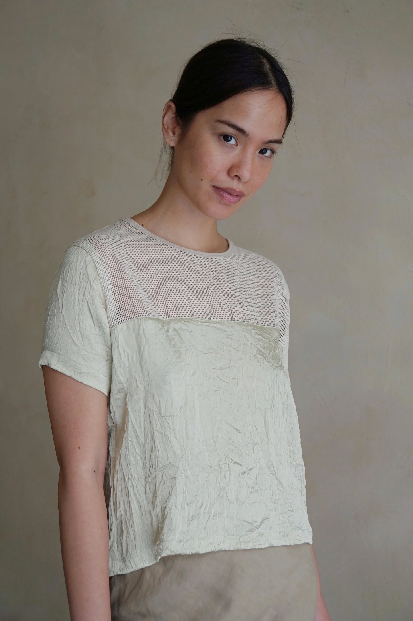 Angling Women's Cropped T-Shirt Celadon