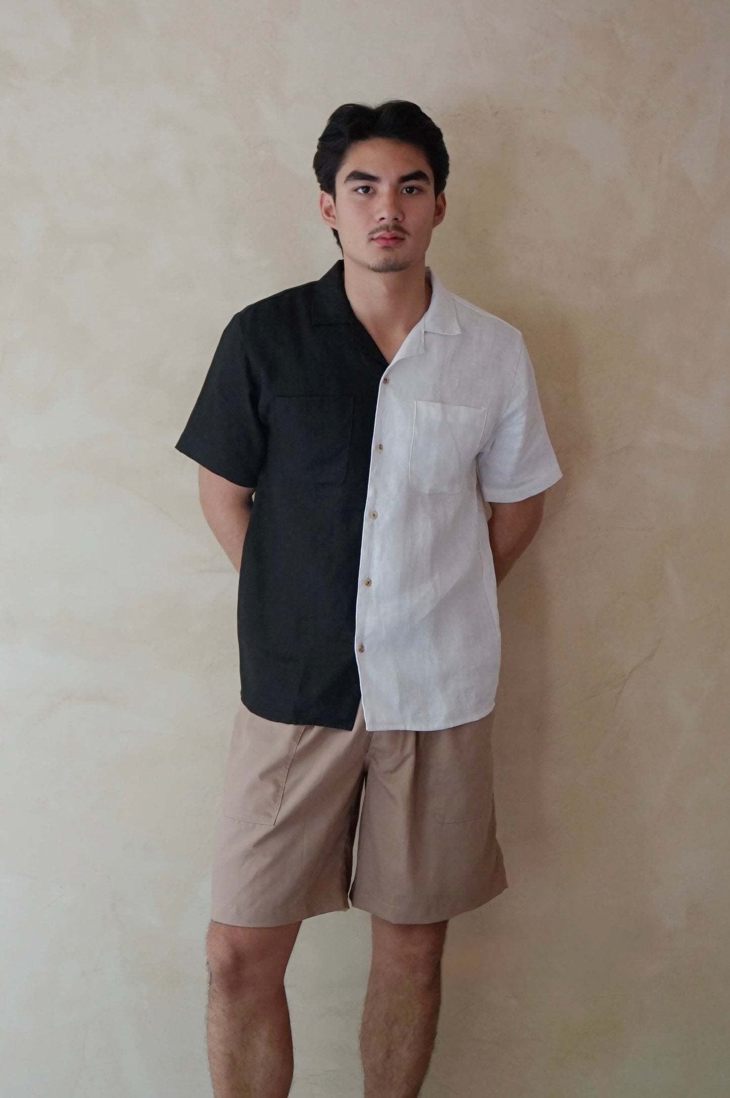 Men's Split Camp Collar Shirt