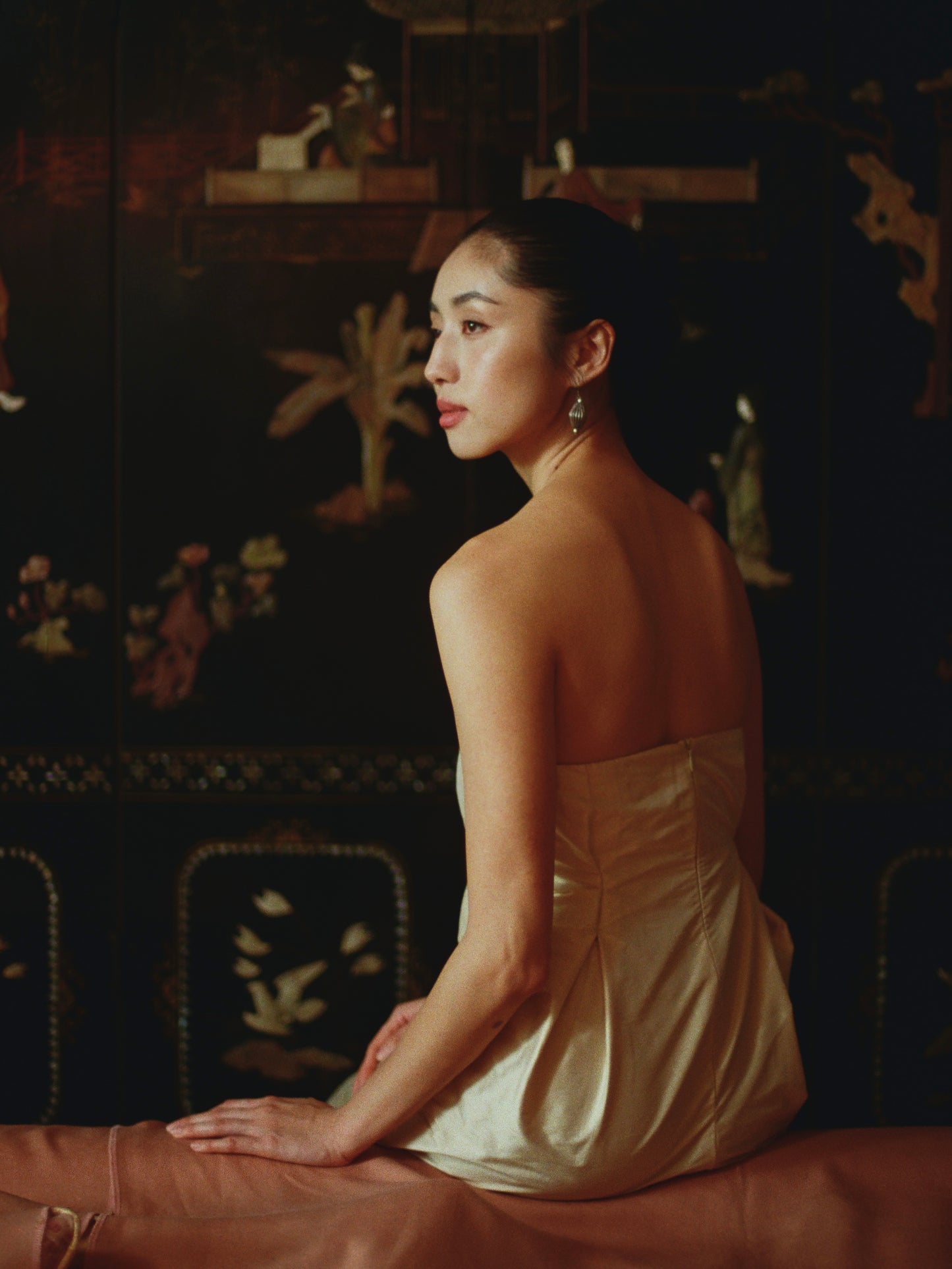 Dahye Silk Dress Champagne (pre-order)