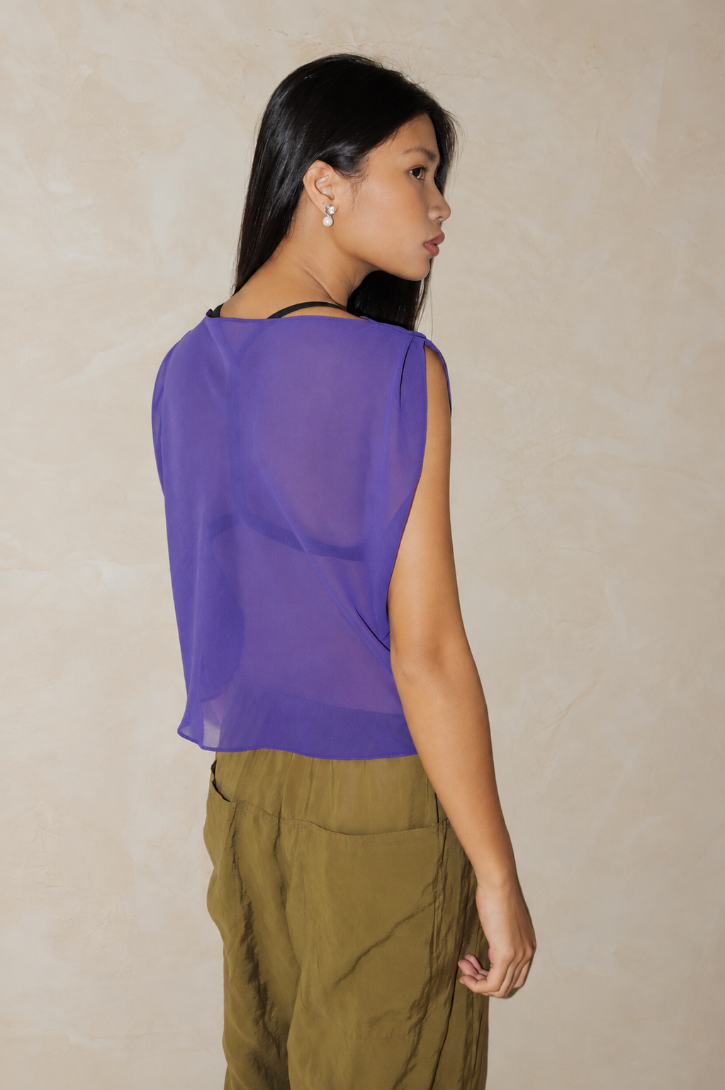 Sheer Bateau Top Iris