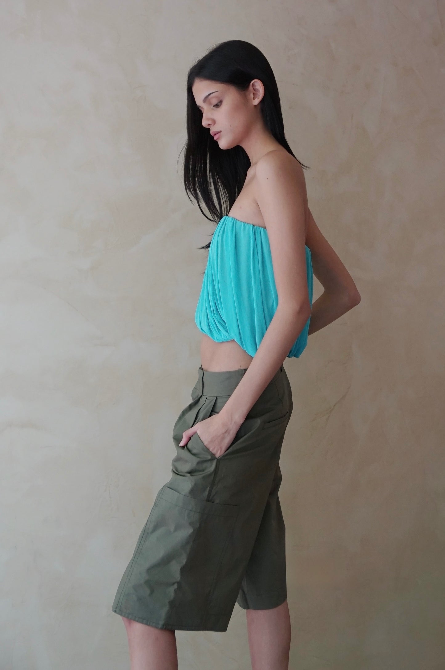 Unisex Cargo Shorts Moss