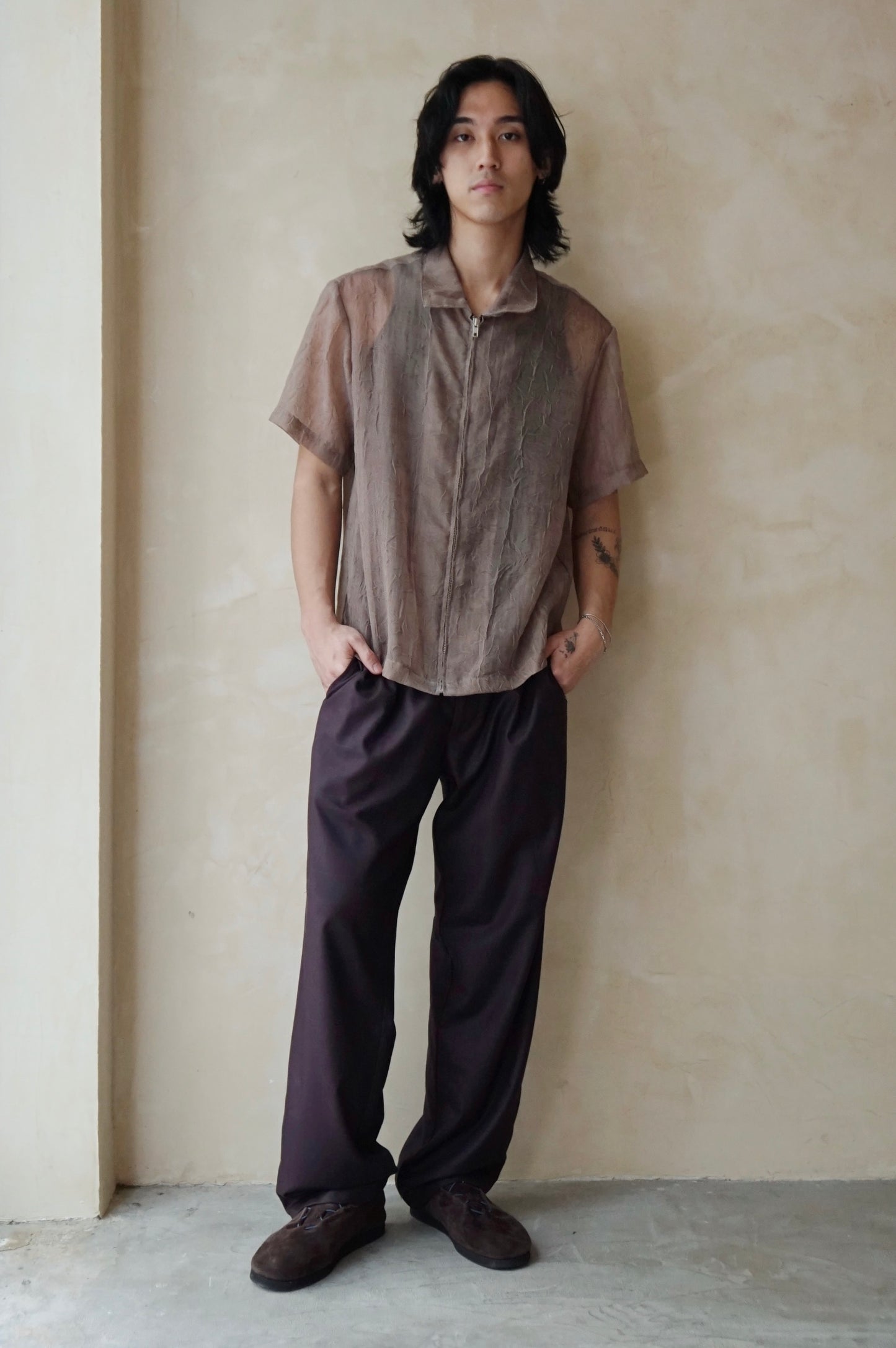 Remi Unisex Pants Eggplant (Pre-order)