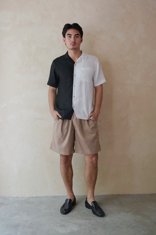 Men's Split Camp Collar Shirt