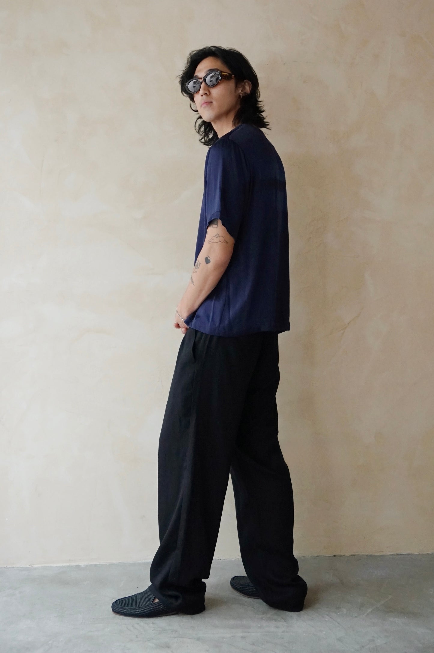 Remi Unisex Pants Black Tencel