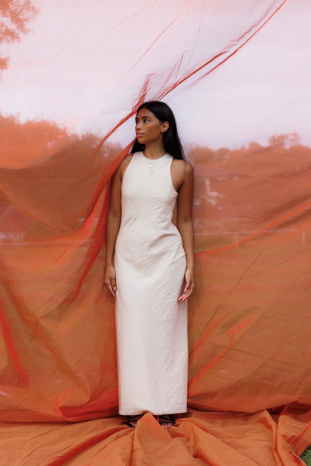 Toscana Maxi Dress Ecru