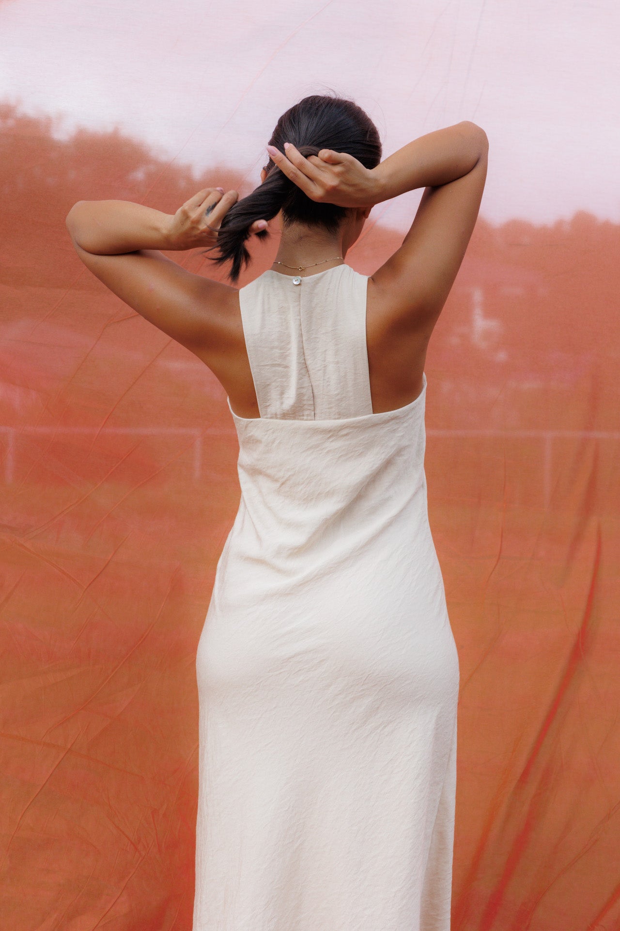 Toscana Maxi Dress Ecru