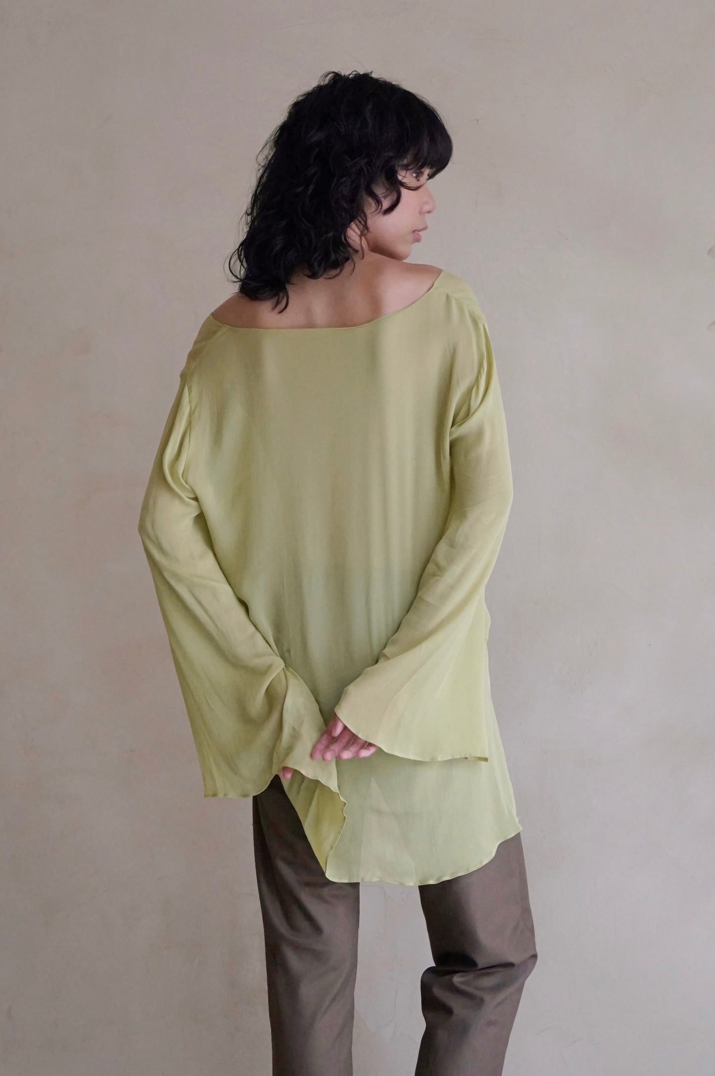 Flare Tunic Top Chartreuse (pre-order)