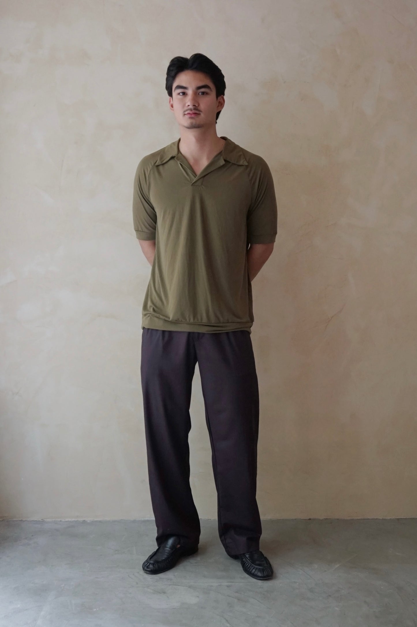 Raglan Polo Olive (pre-order)