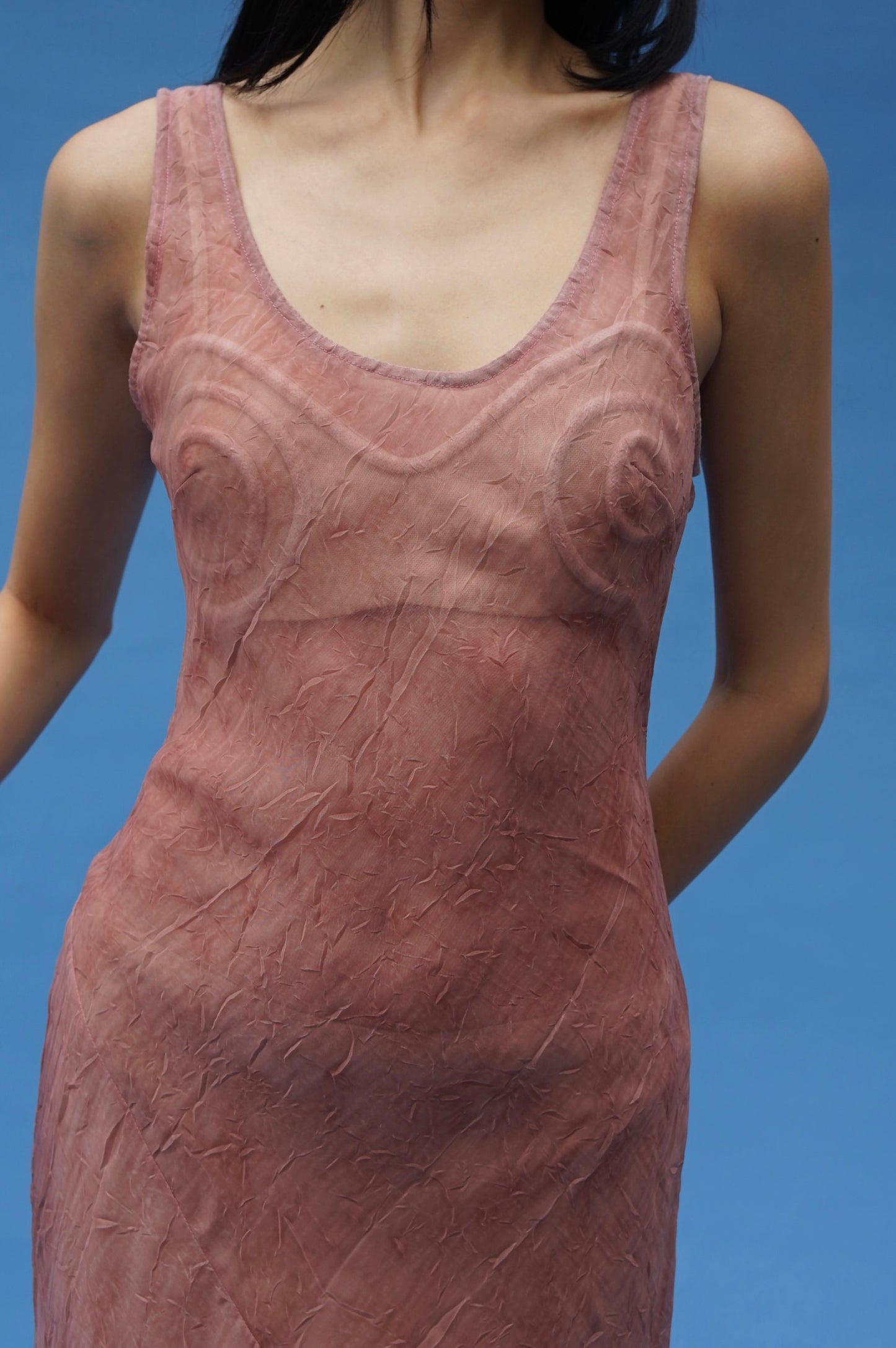 Lune Veil Maxi Dress Mauve (pre-order)