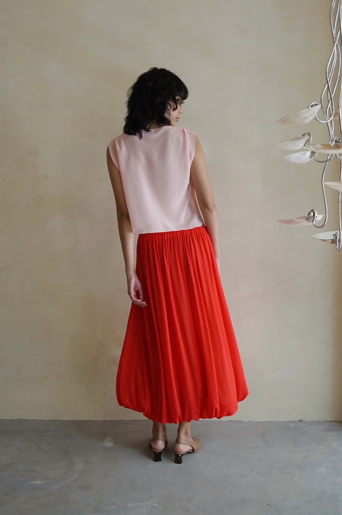 Sheer Bateau Top Coral