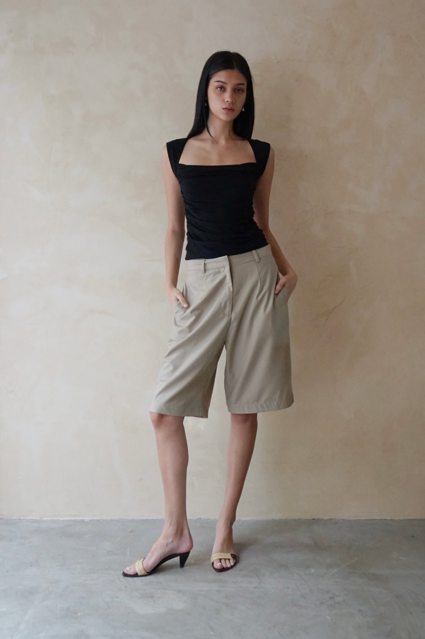 Longline Shorts Latte