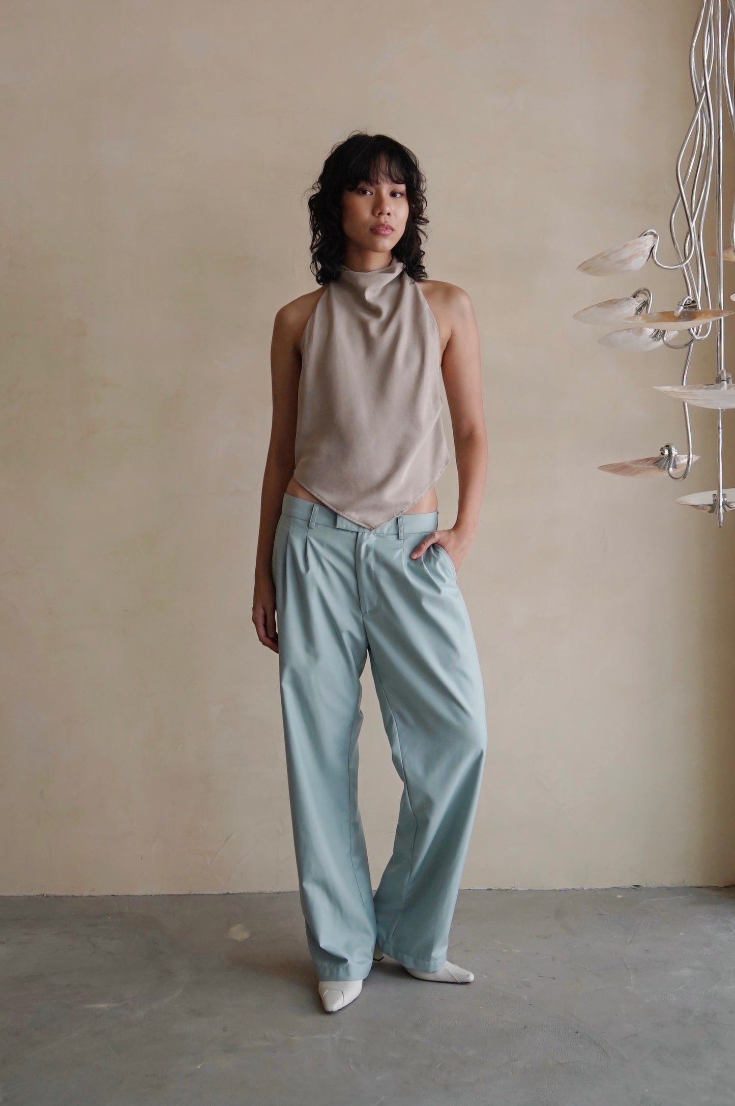 Remi Unisex Pants Celeste