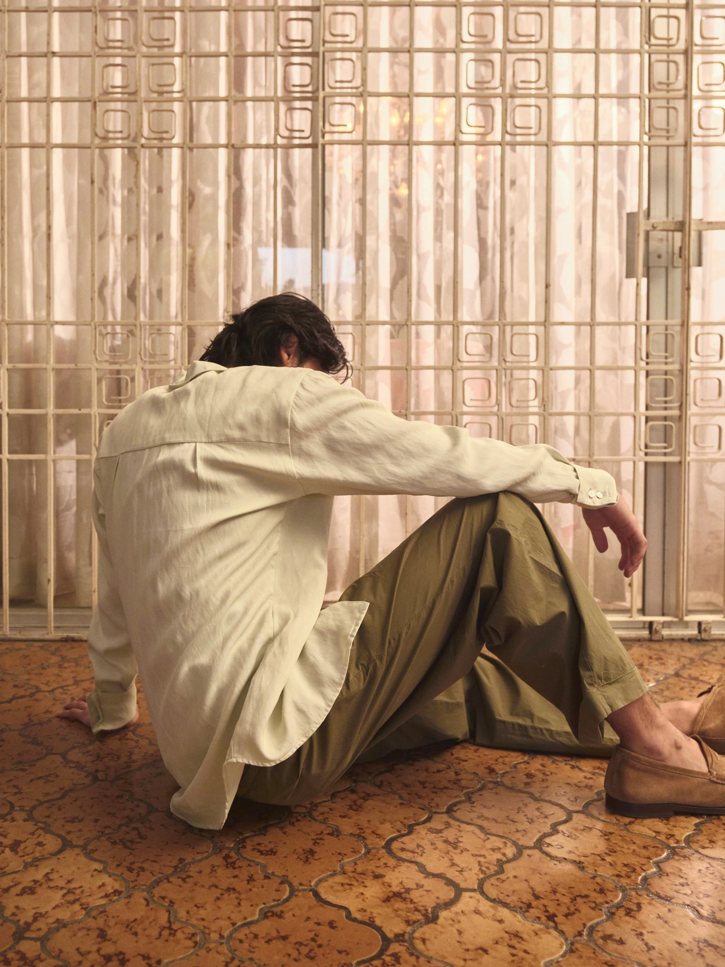 Pagoda Long Sleeve Shirt Sencha (pre-order)