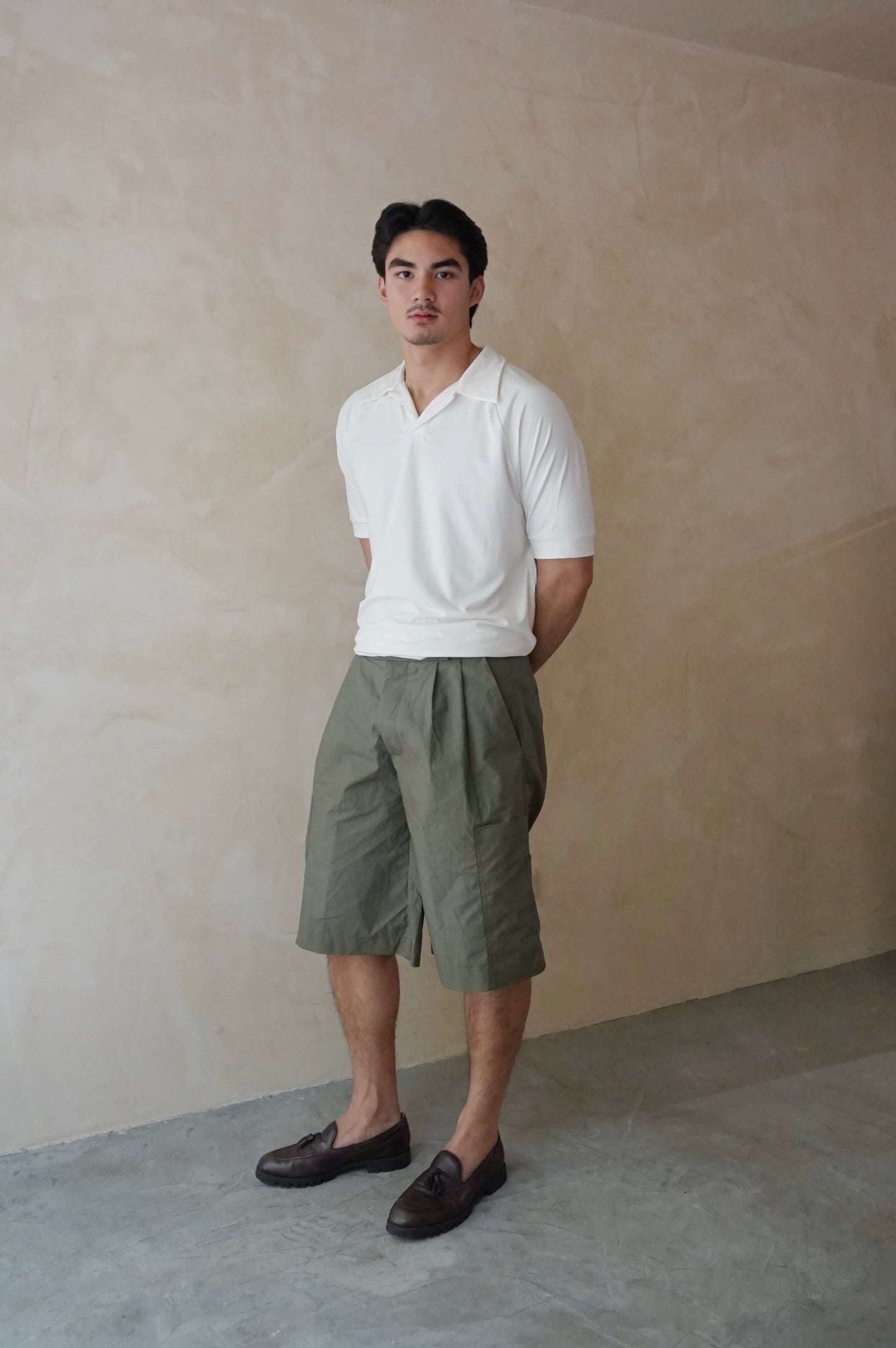 Unisex Cargo Shorts Moss