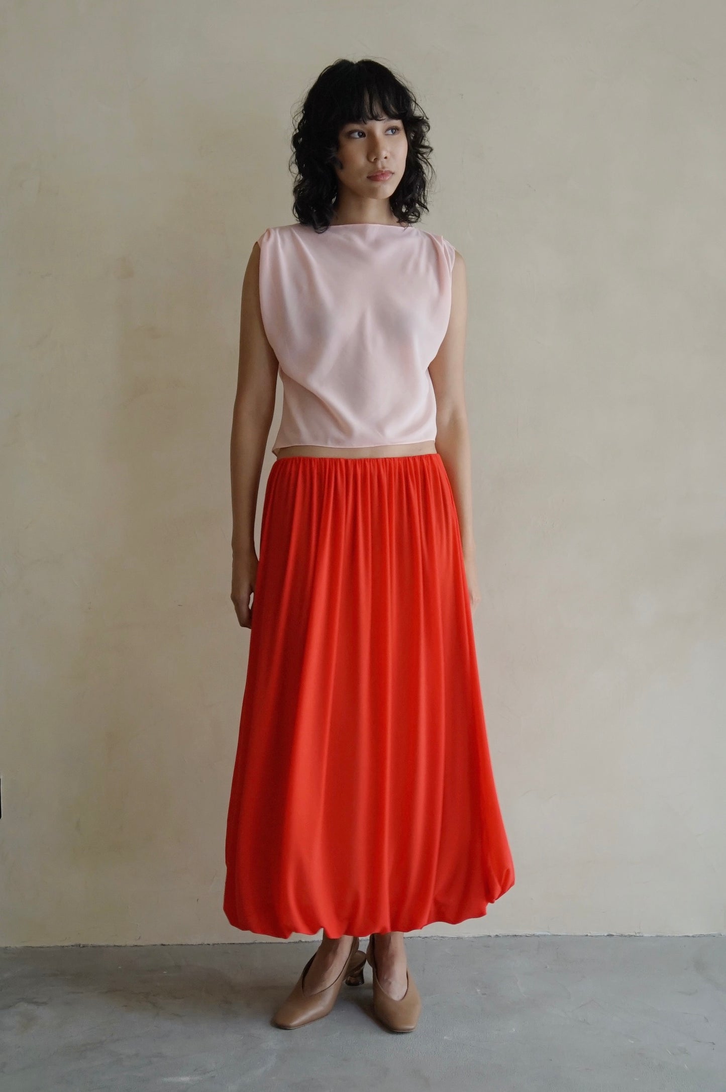 Sheer Bateau Top Coral