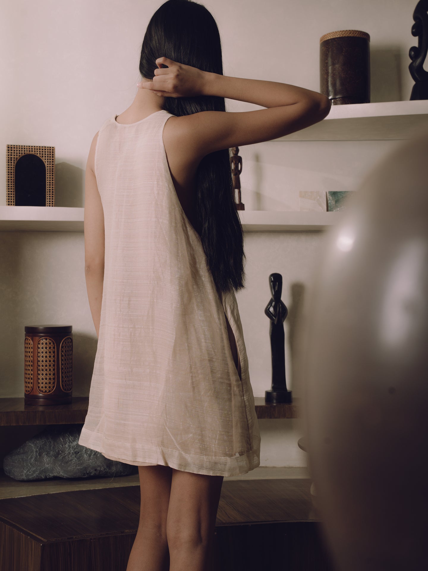 Piña Swing Dress Natural (pre-order)