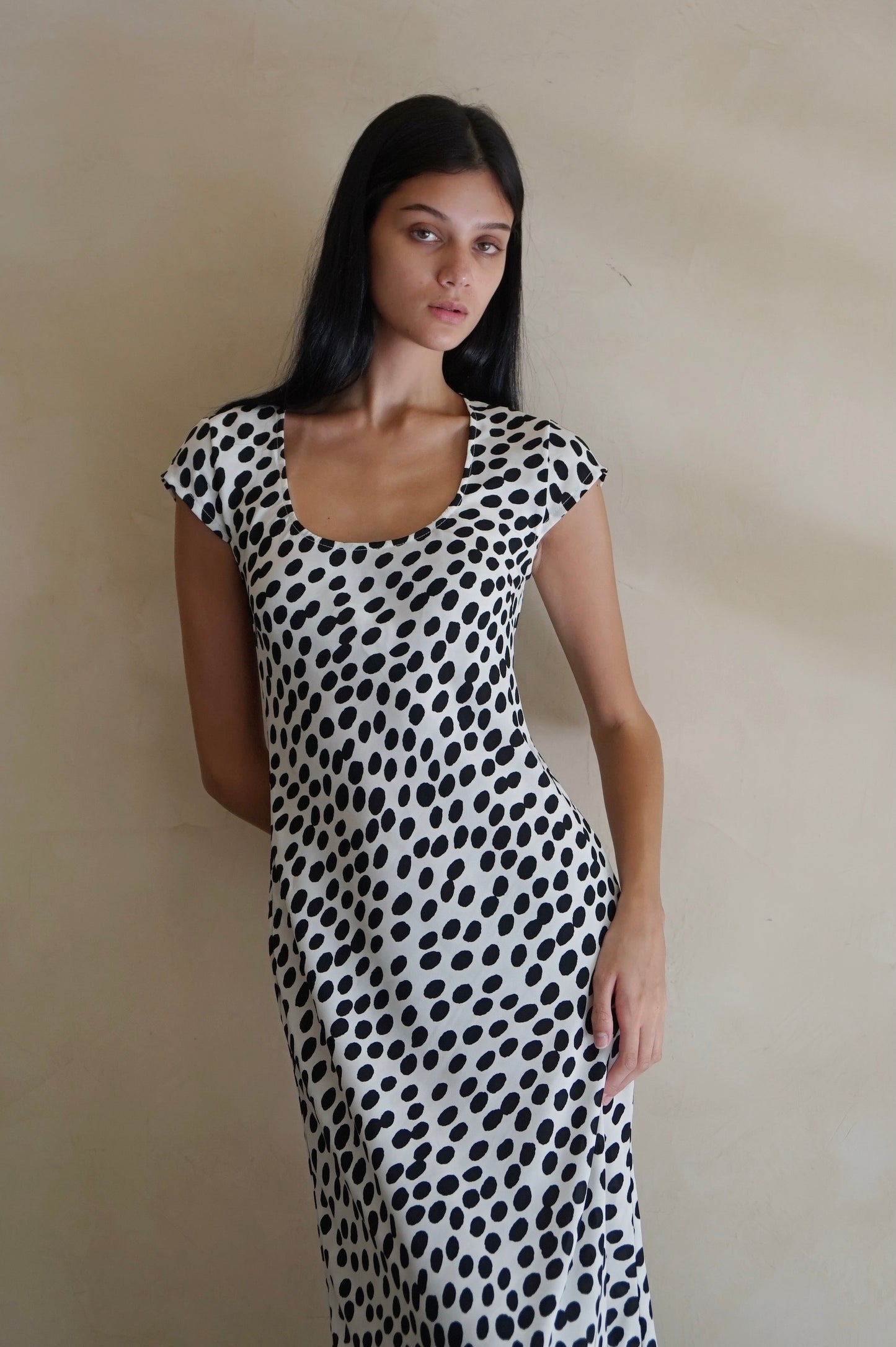 Cap Sleeve Drift Dress Marble Cone (Pre-order)