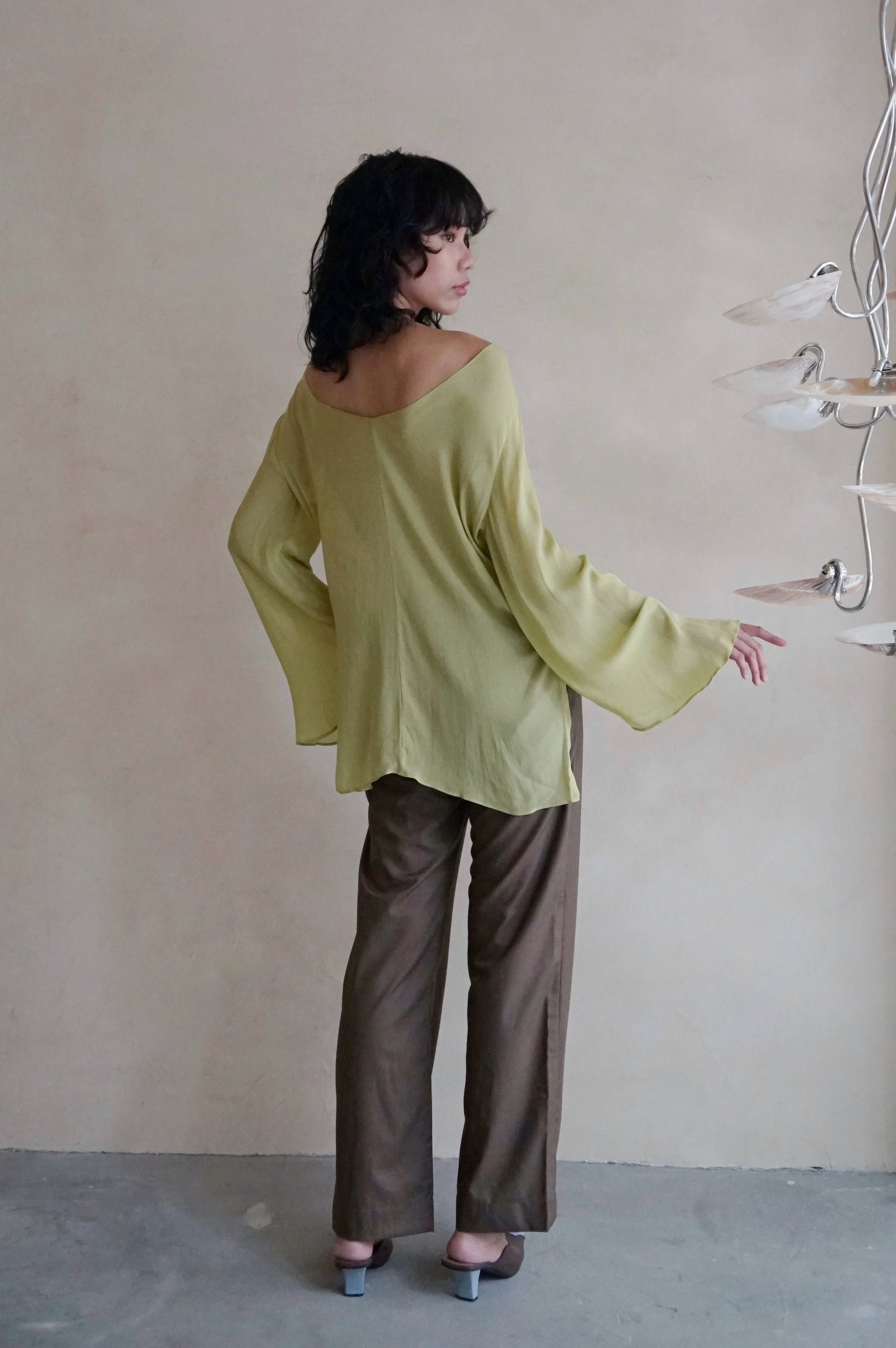 Flare Tunic Top Chartreuse (pre-order)