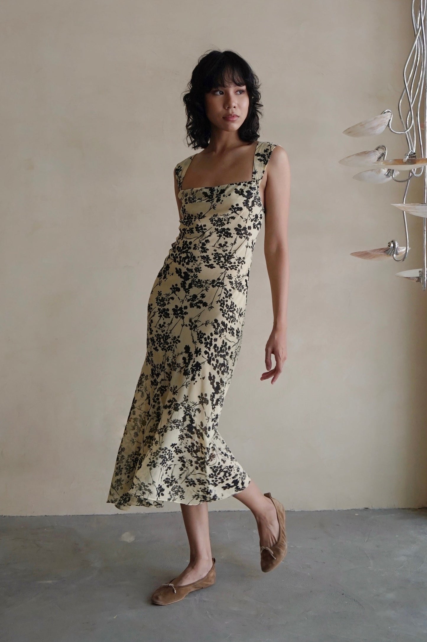 Nivela Slip Dress Wild Fennel