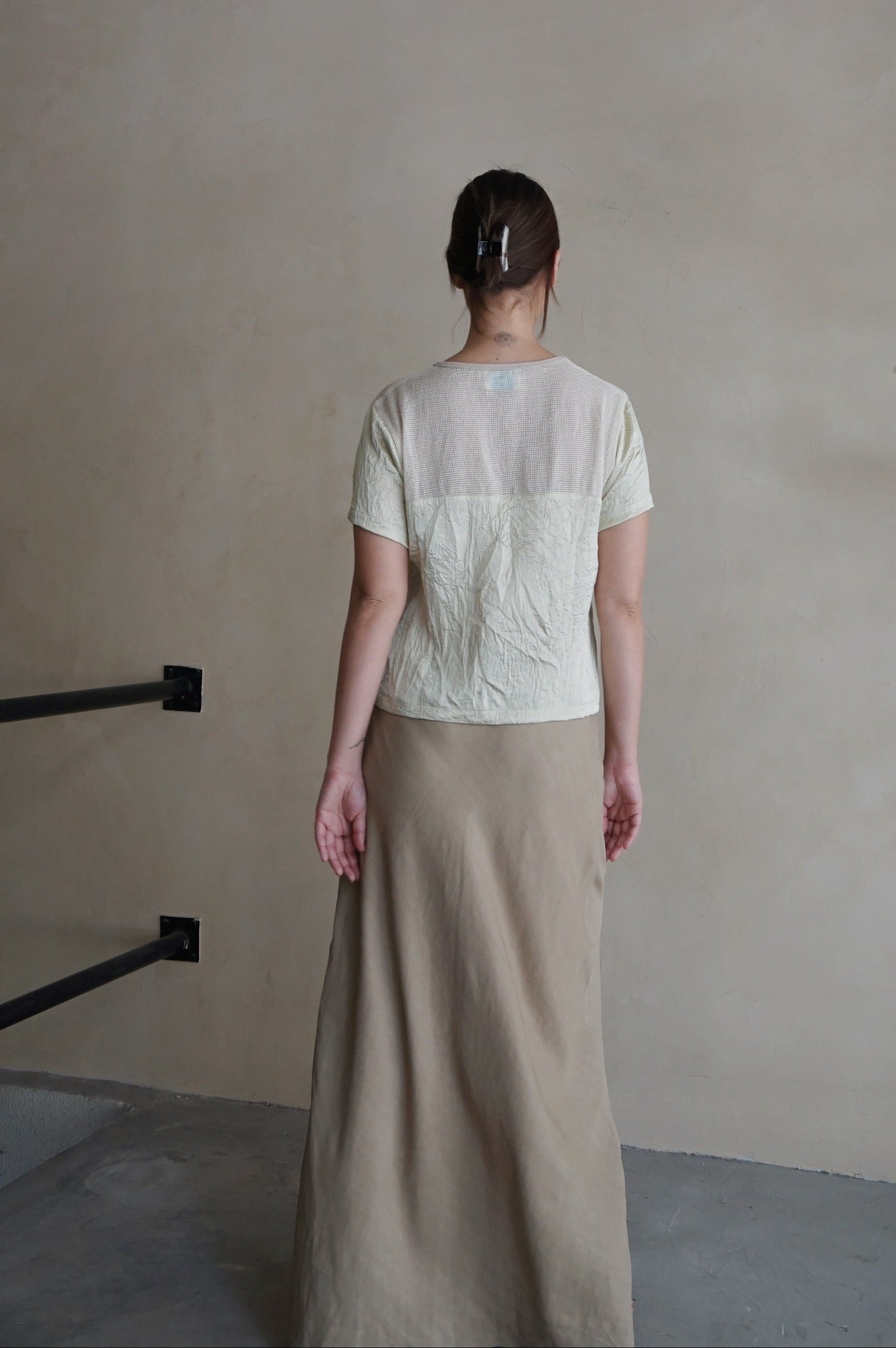 Angling Women's Cropped T-Shirt Celadon