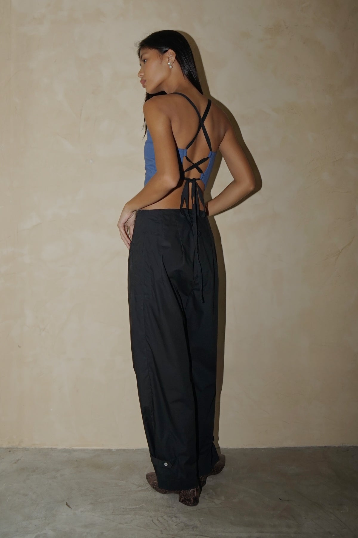 Corset Tali Top Lapis