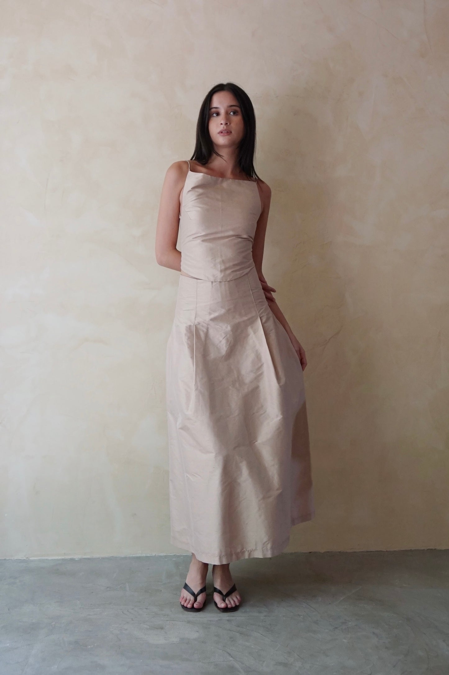 Billow Skirt Raw Antique Rose