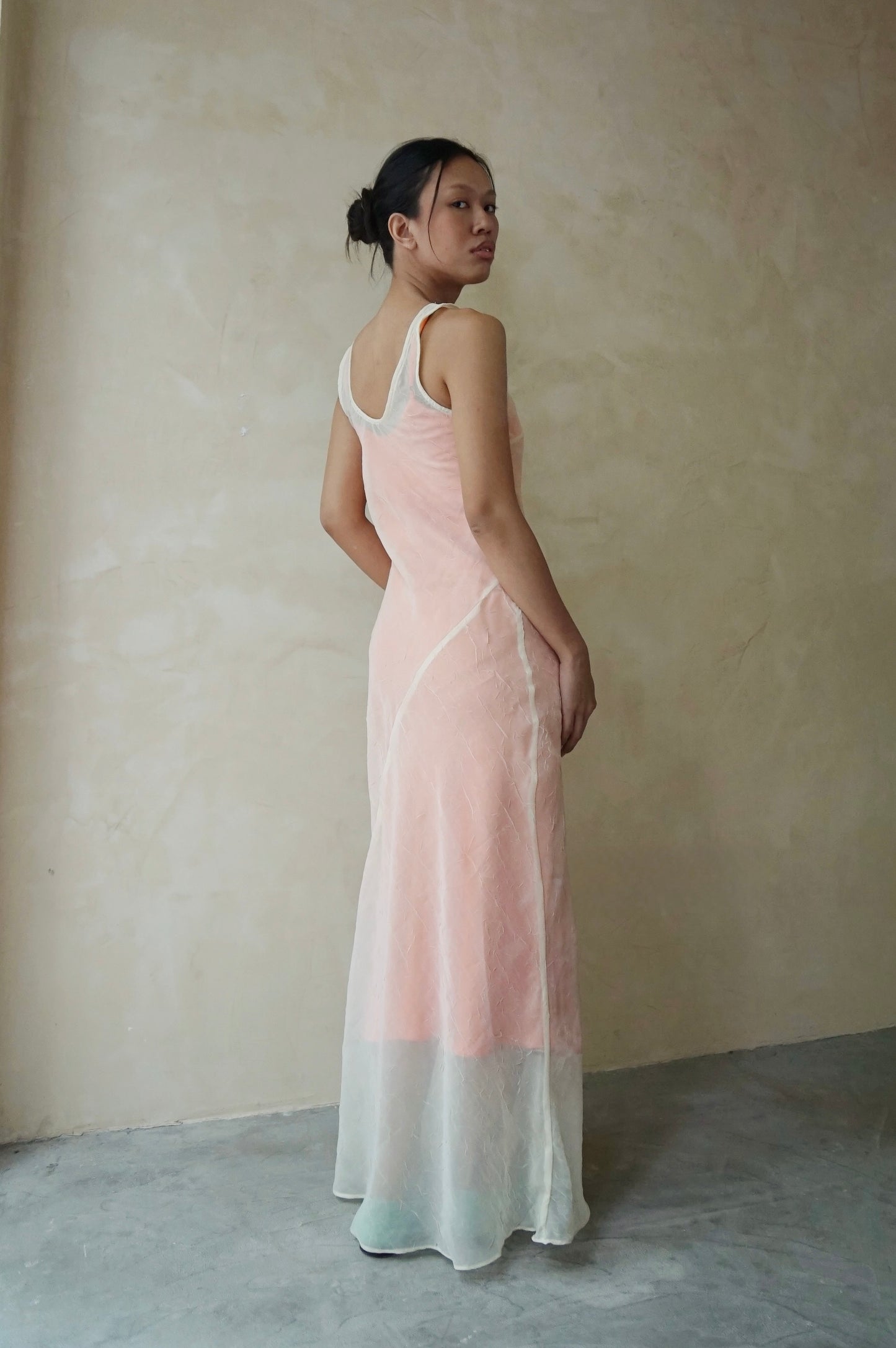 Lune Veil Maxi Dress Cornsilk (pre-order)