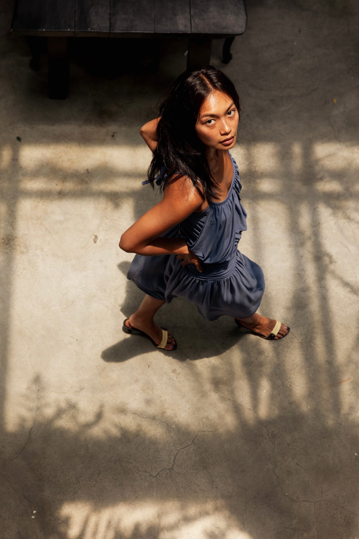 Sora Dress Steel Blue