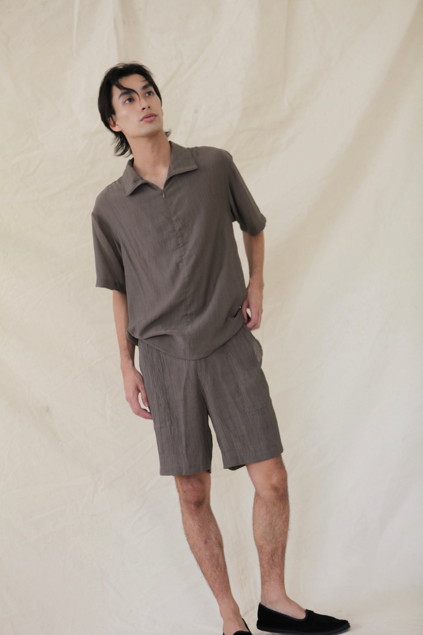 Strata Volley Shirt Charcoal