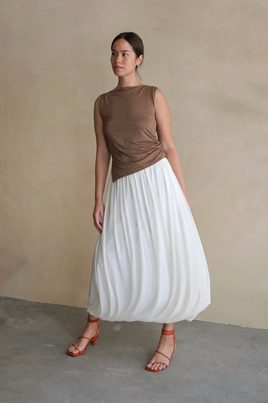 Cyanea Skirt Off White