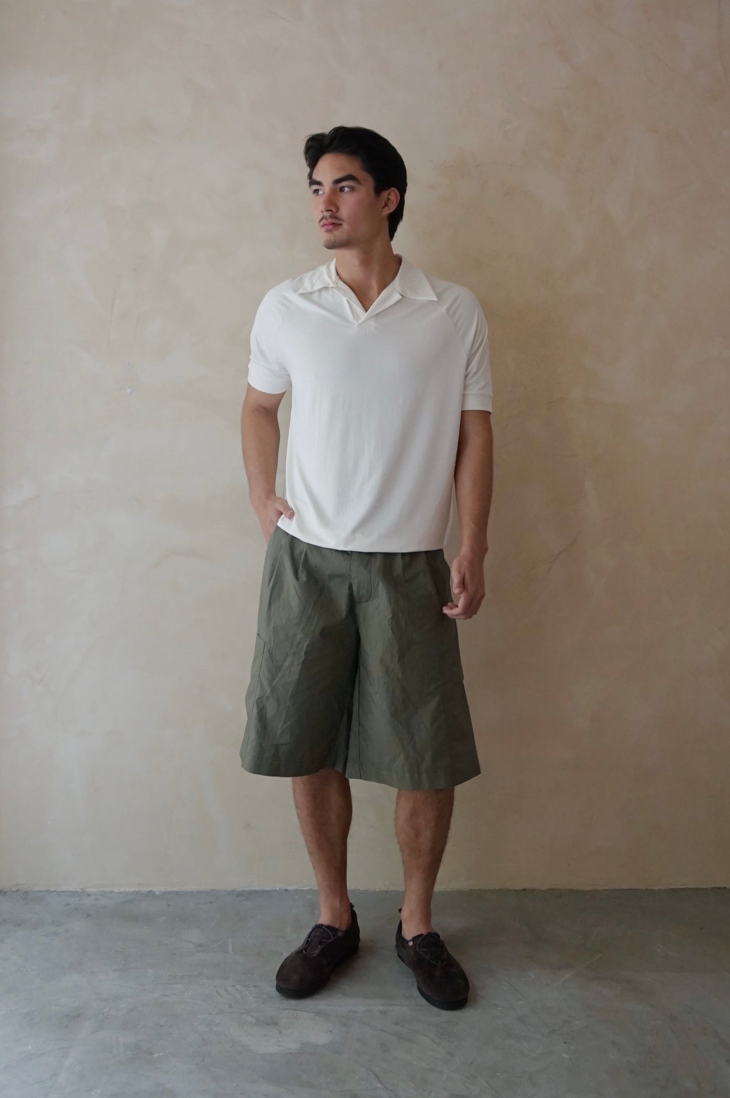 Unisex Cargo Shorts Moss