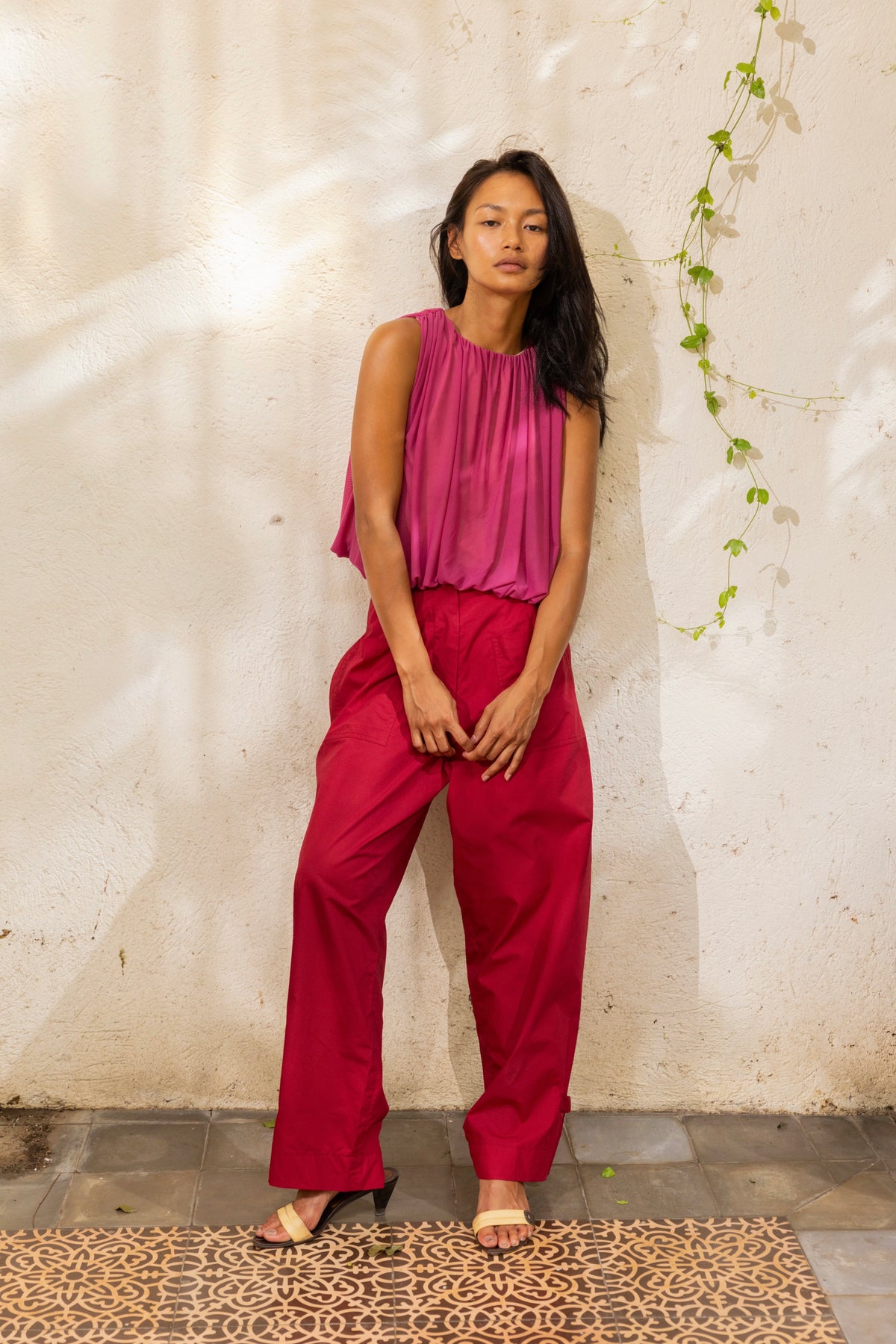 Luz Pants Carmine