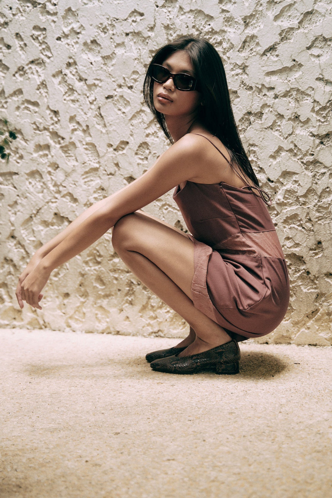 Sapin Mini Dress Plum