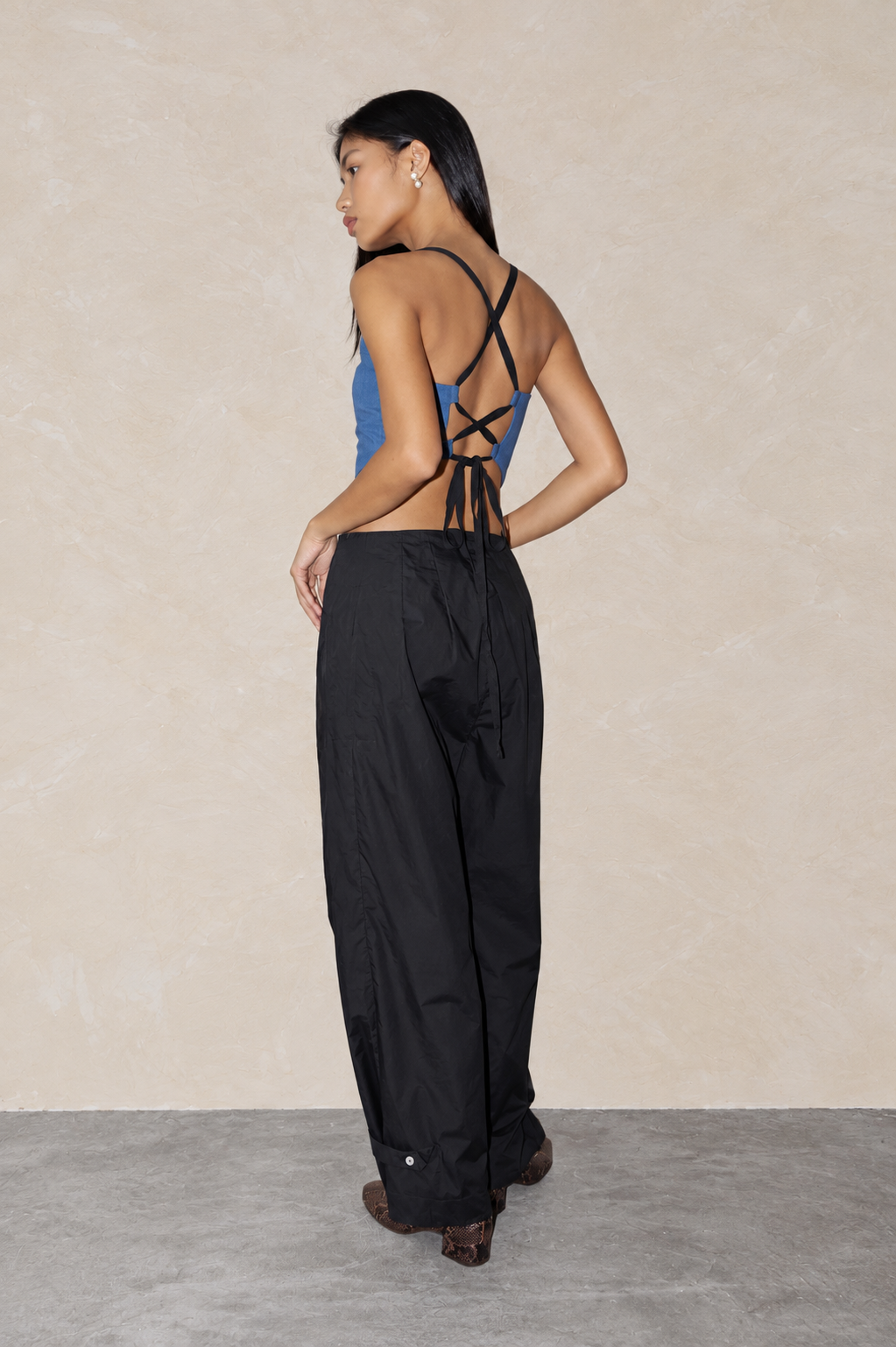 Corset Tali Top Lapis