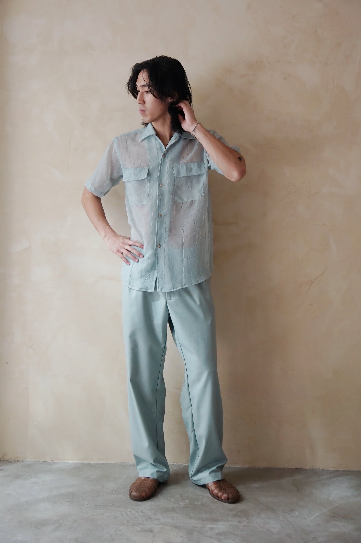 Remi Unisex Pants Celeste