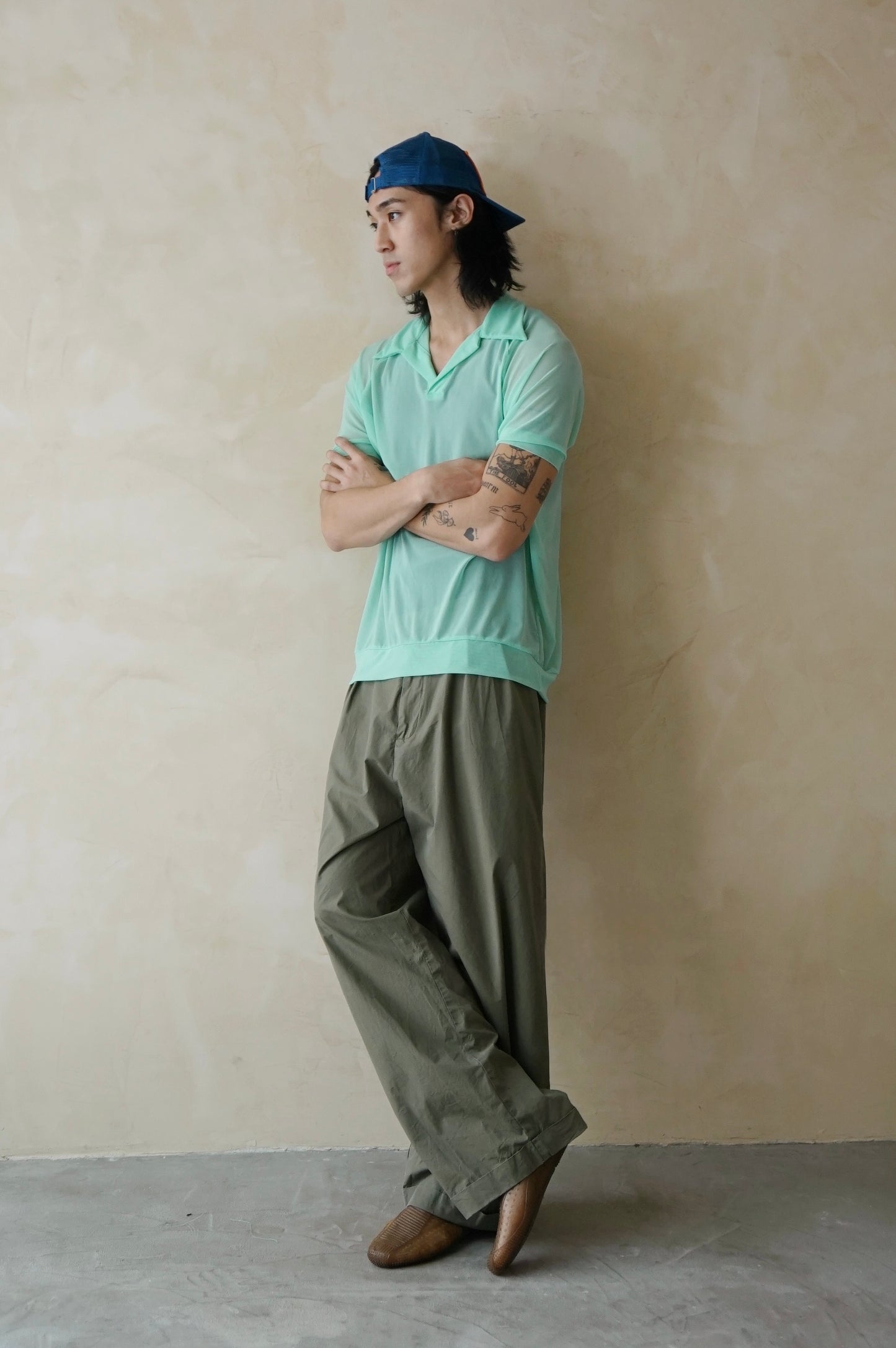 Mesh Polo Aquamarine