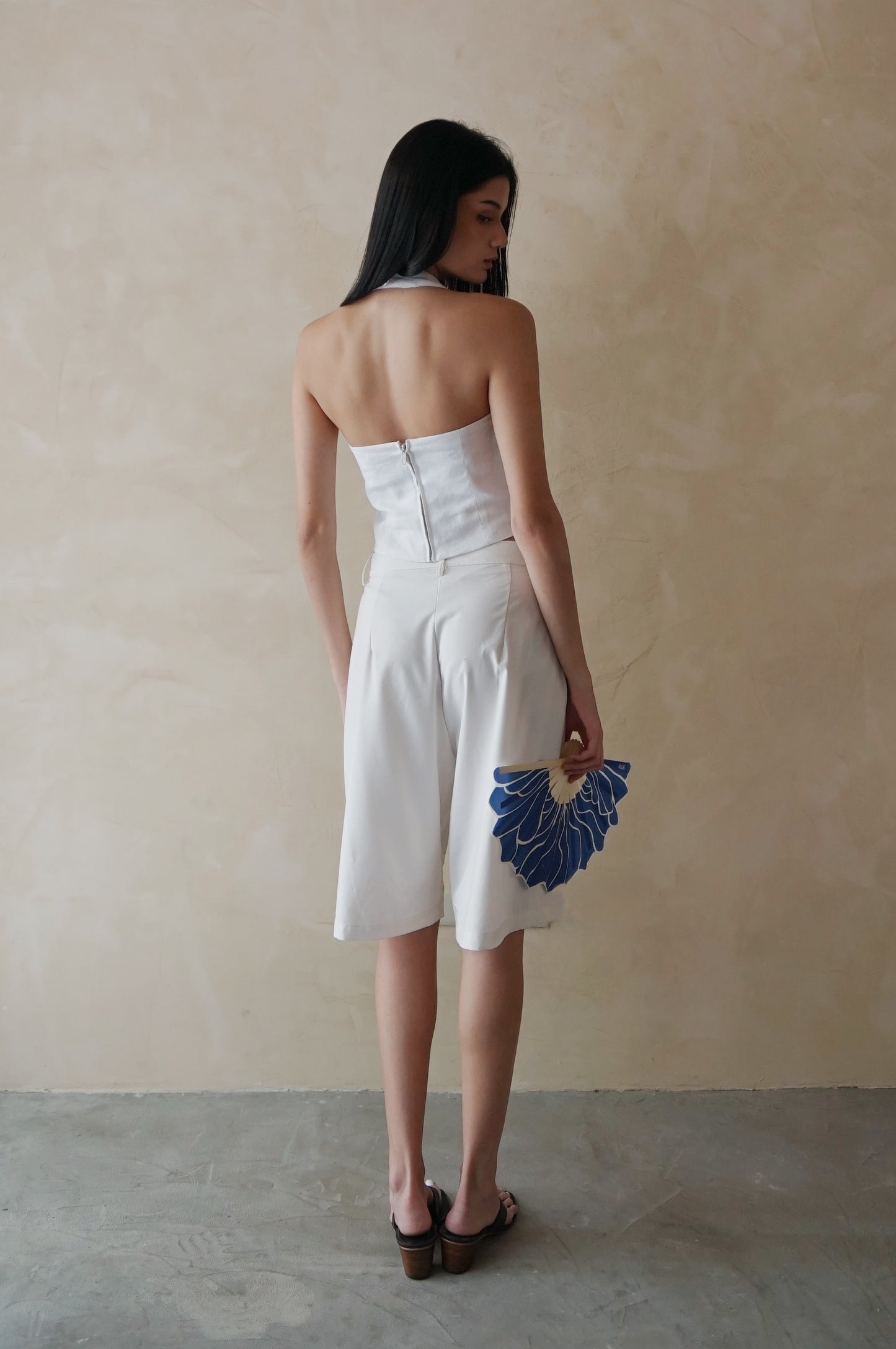 Longline Shorts White