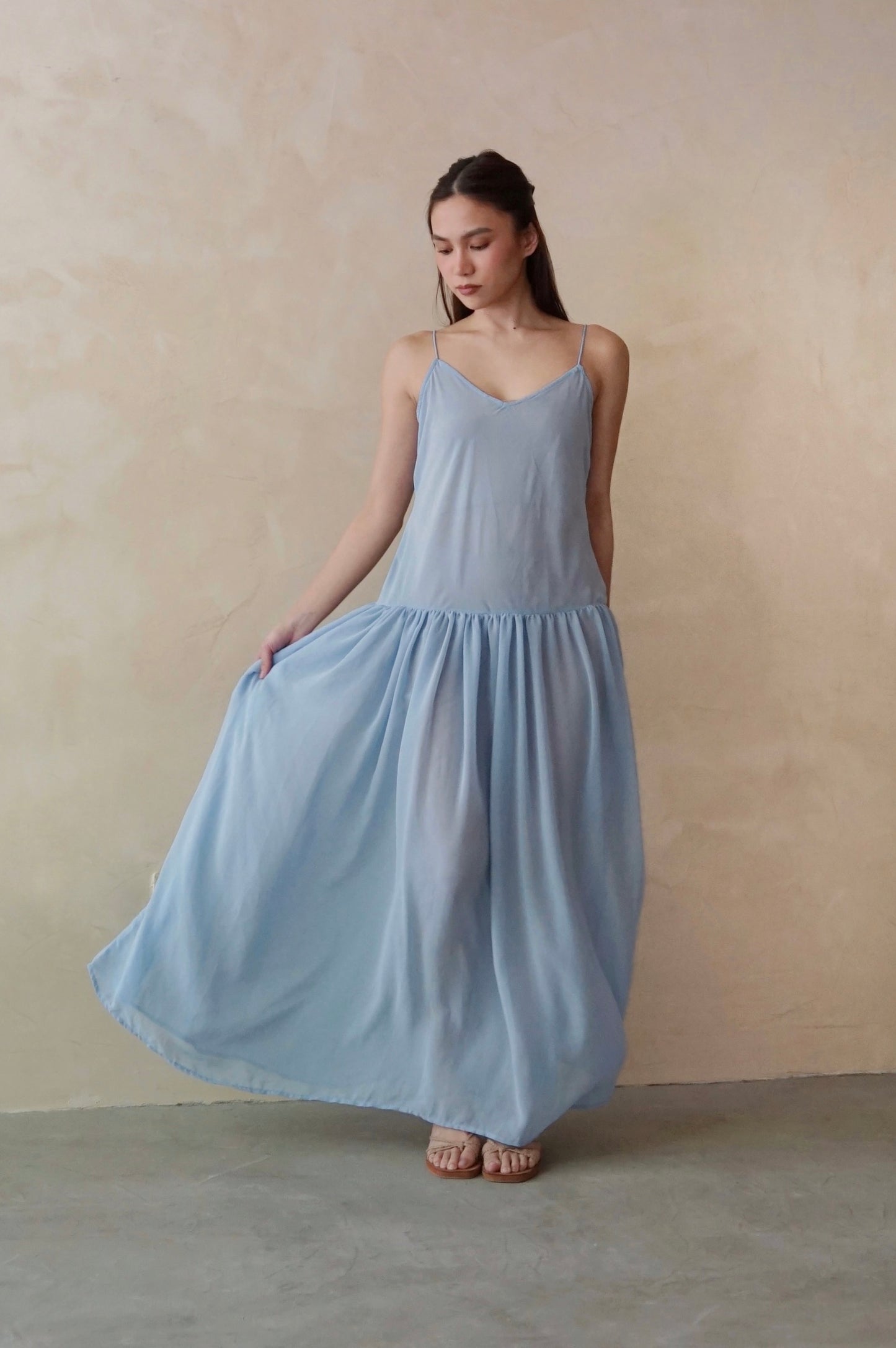 Drop Waist Dress Periwinkle (pre-order)