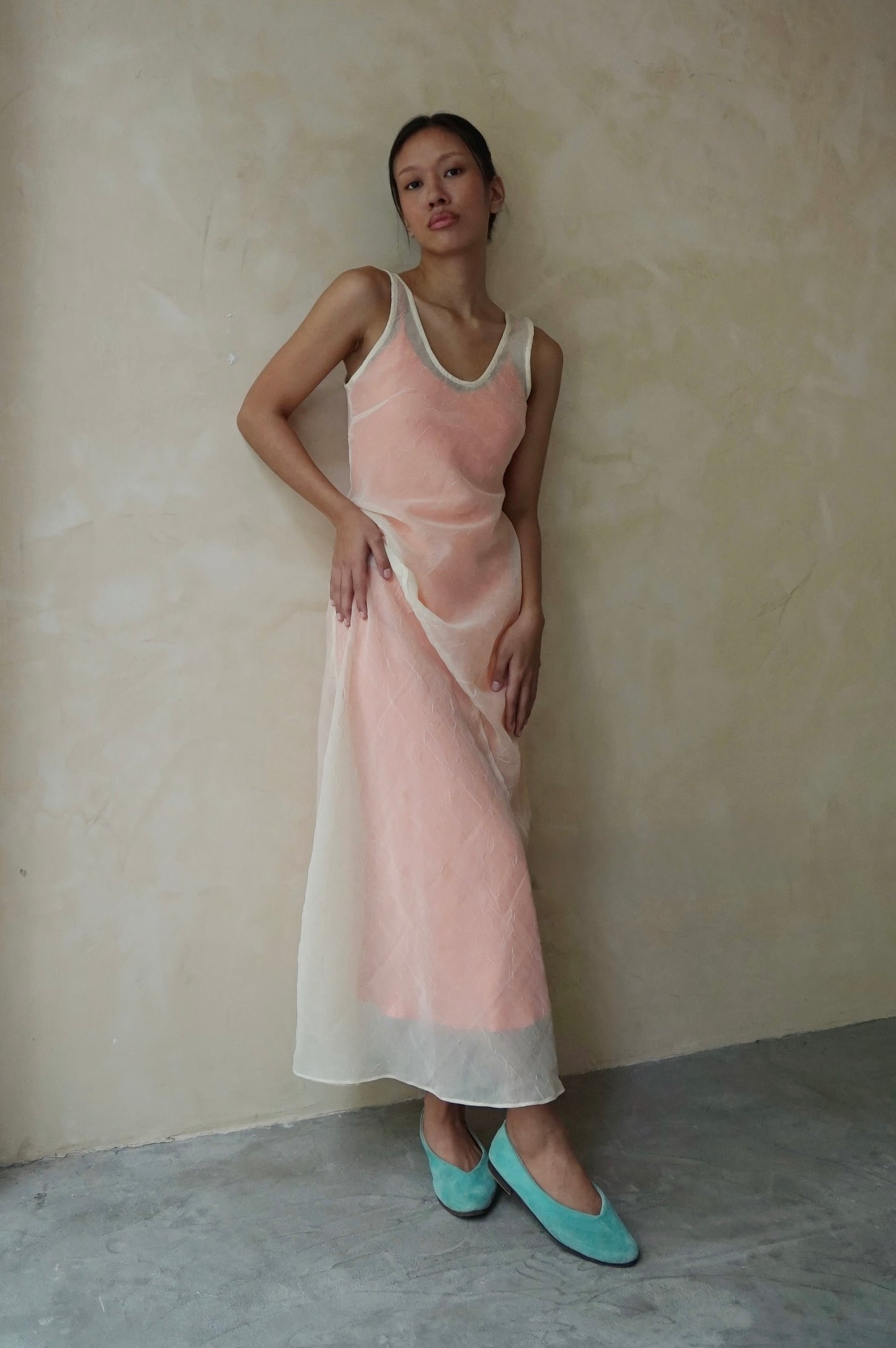 Lune Veil Maxi Dress Cornsilk (pre-order)