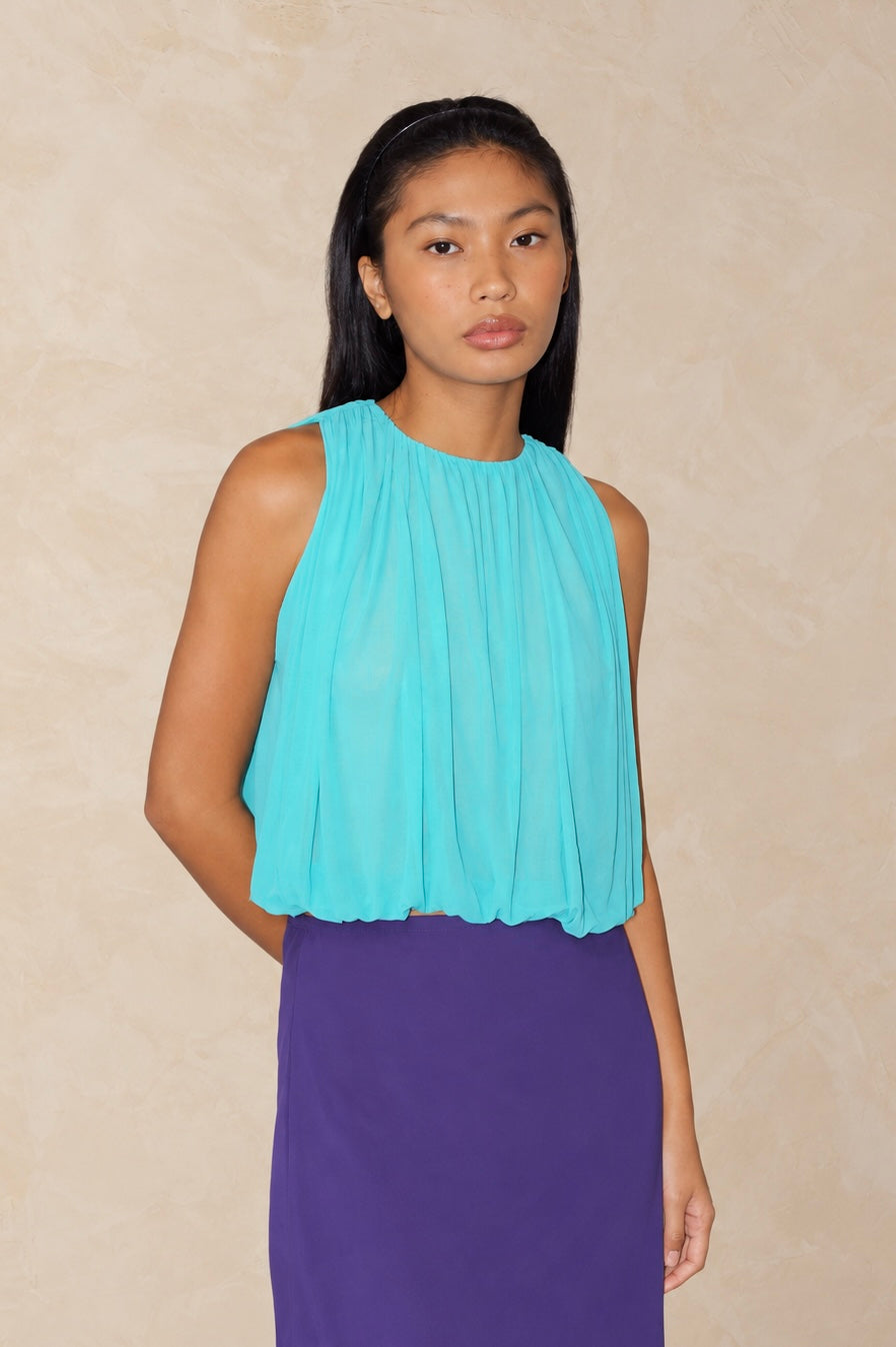Cyanea Halter Top Turquoise (pre-order)