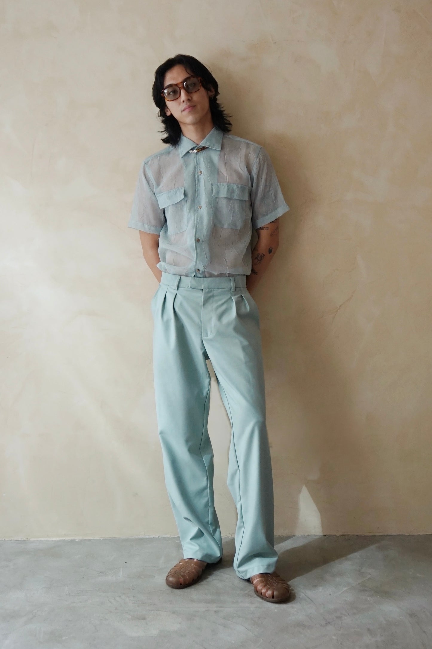 Remi Unisex Pants Celeste