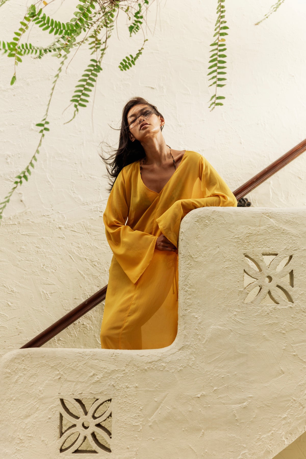 Flare Tunic Maxi Dress Marigold