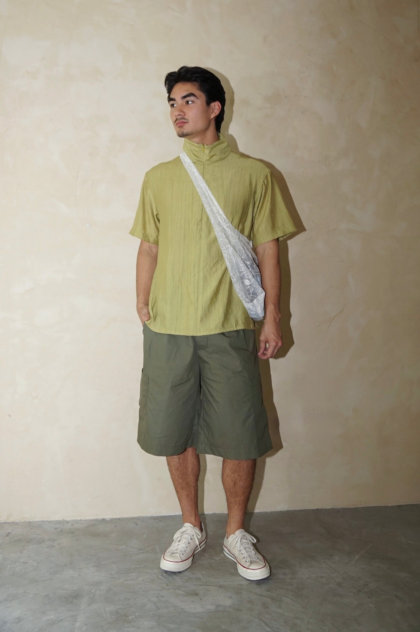Unisex Cargo Shorts Moss