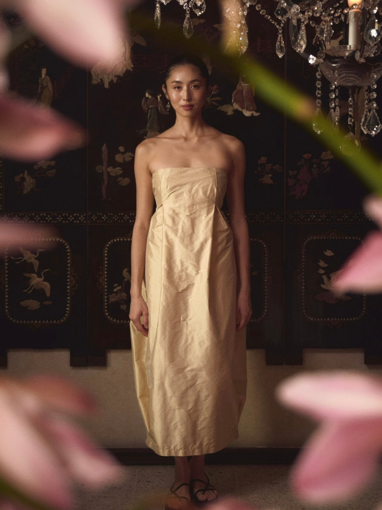 Dahye Silk Dress Champagne (pre-order)